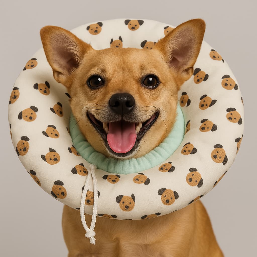 Colar Elizabetano Pets Ajustável Confortável para Recuperação Pós Cirúrgico Cães e Gatos