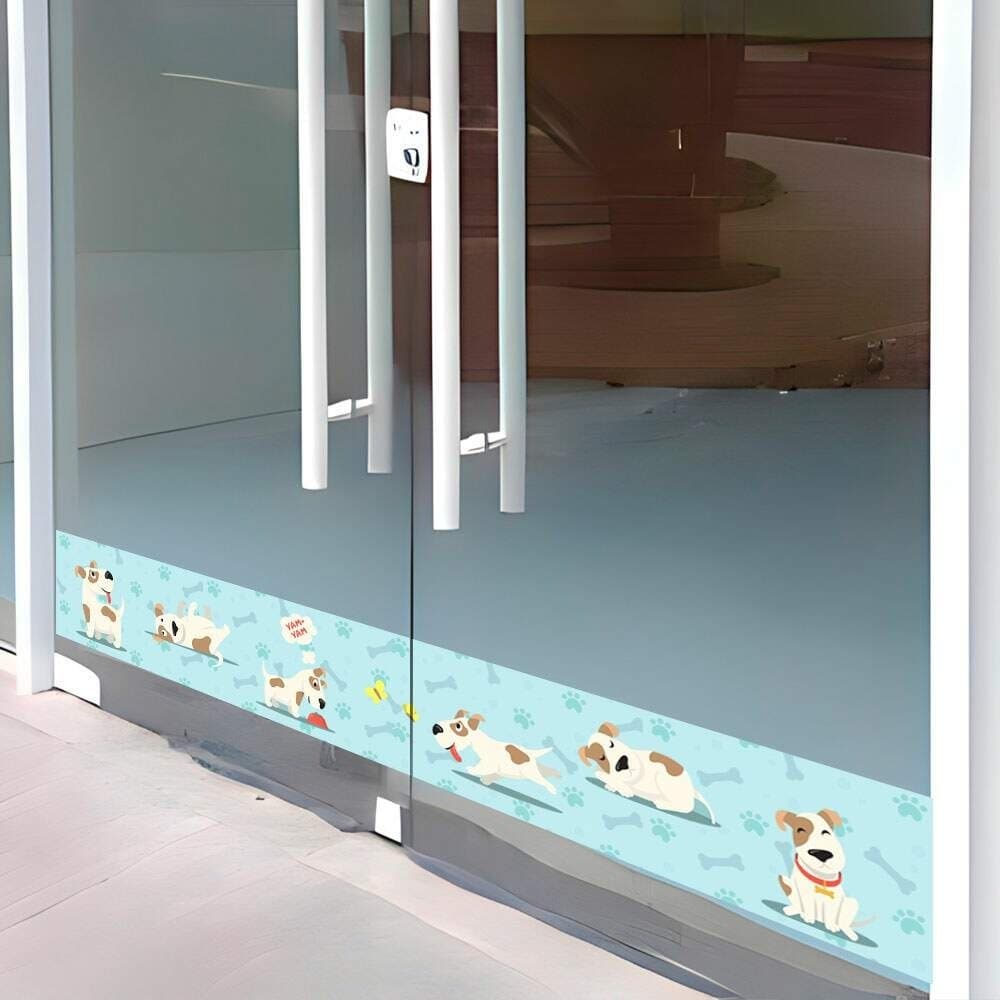 Faixa para Vidro Anti Impacto para Pets Com Desenho de Animais