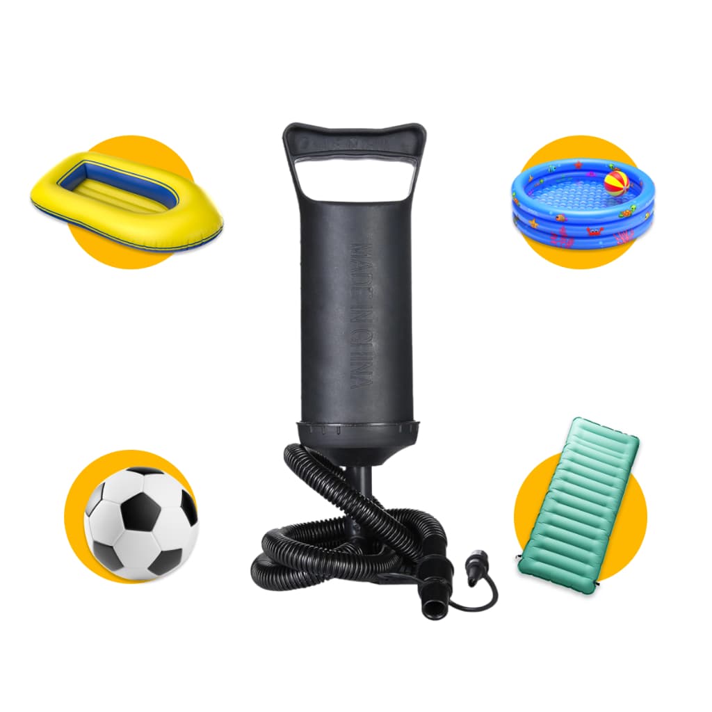 Bomba De Ar Manual Encher Colchão Piscina Boia Coletes Botes