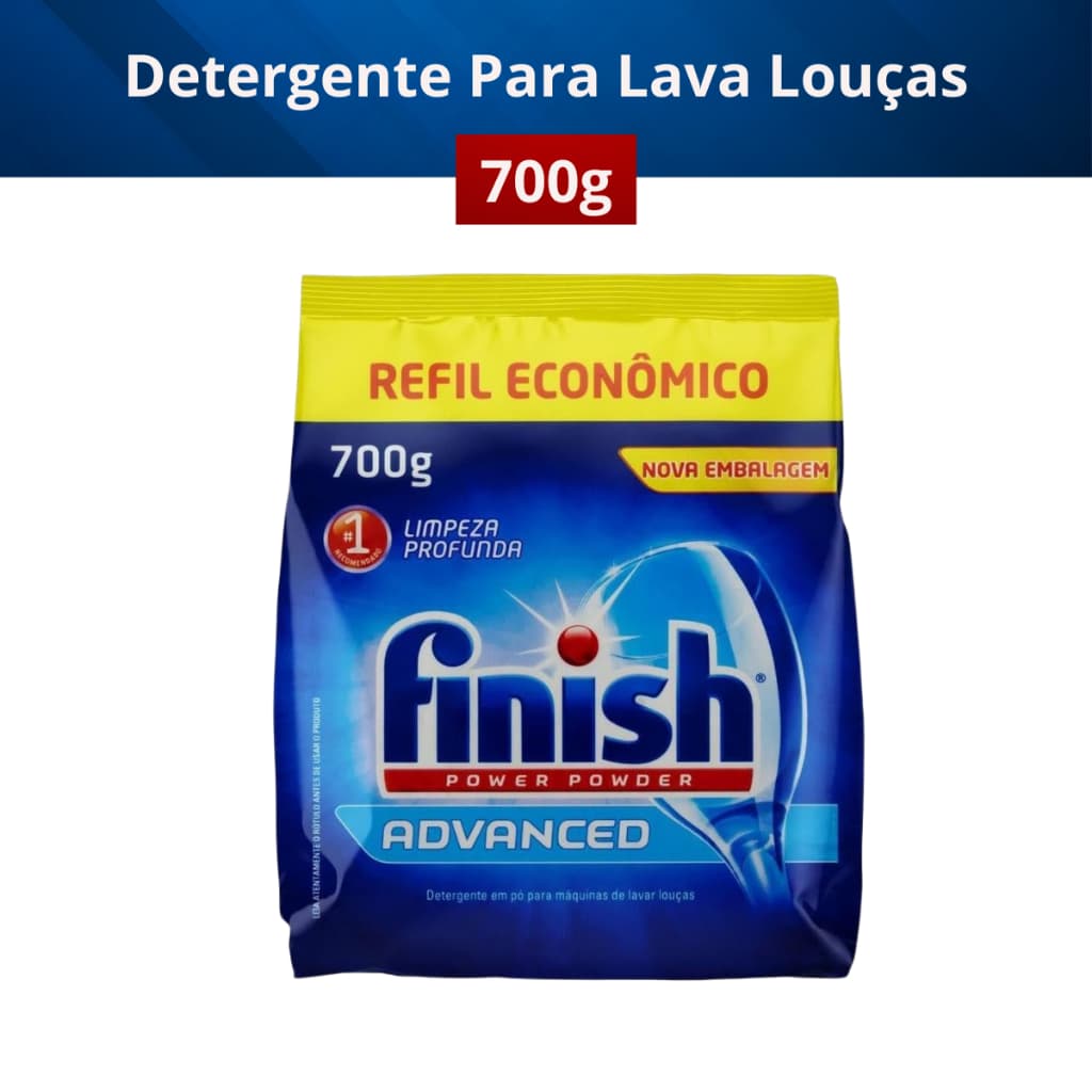 Detergente em Pó Finish para Lava Louças 700g