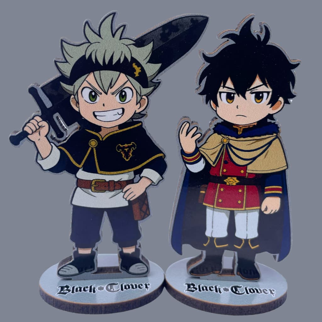 Totem Black clover anime Asta noelle Yuno touros negros figure para estante presente otaku decoração