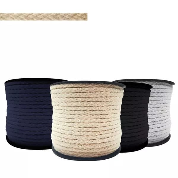 Cordão Algodão C/ 50 Mts  para Macramê/Moletom/Calça/Artesanato