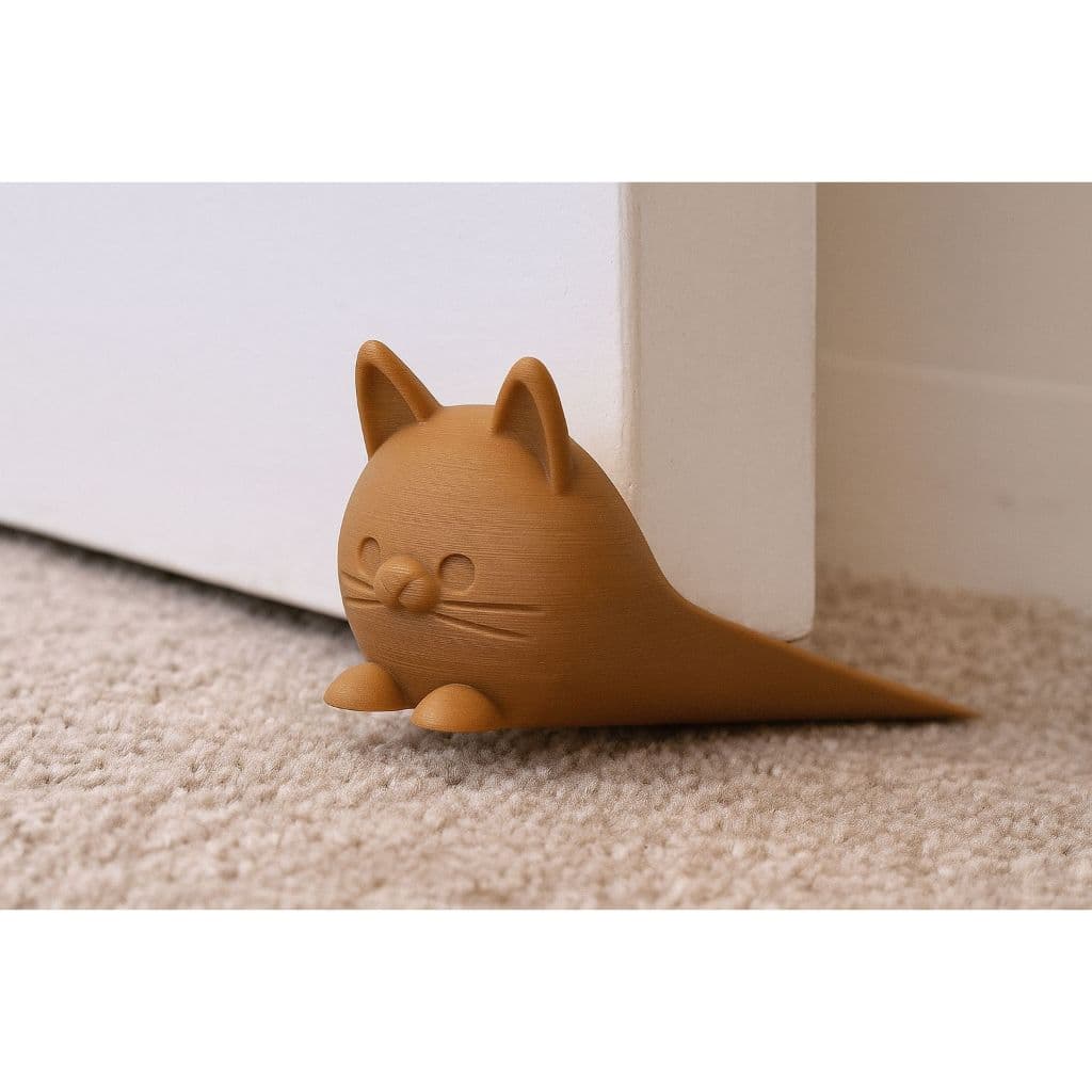 Trava Porta Gatinho  Peso Trava Porta Cunha Calço Divertido Suporte