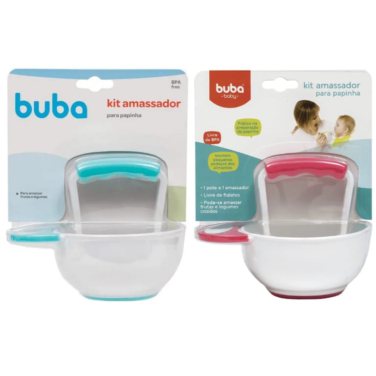 Kit Amassador de Papinha Buba Baby - Preparo Rápido e Saudável