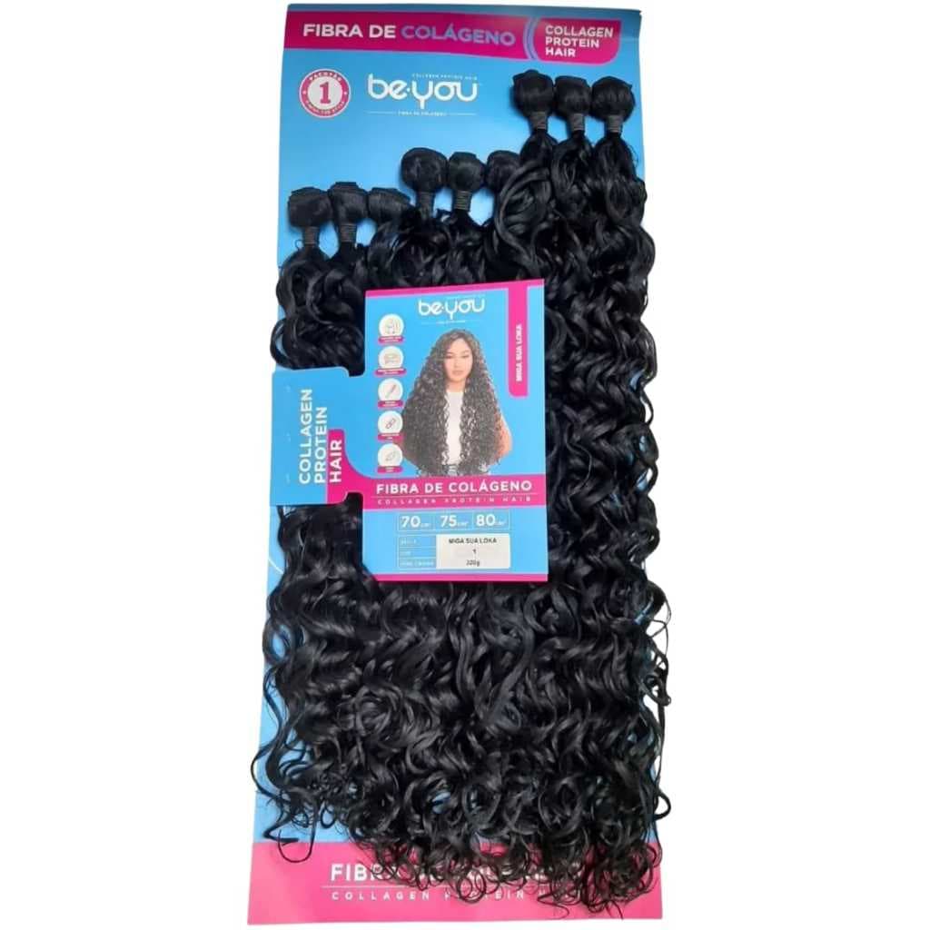 Cabelo Fibra De Colágeno Estilo Miga Sua Loka Be.You 70/75/80cm (320g)
