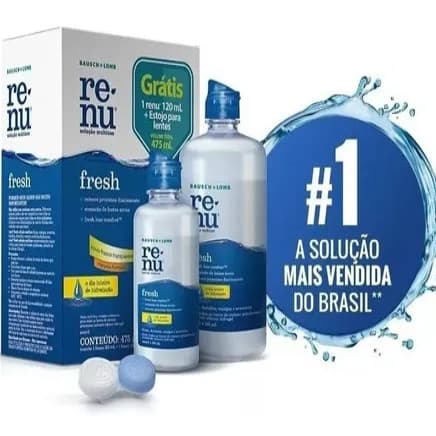 Renu Fresh Solução Multiuso Para Lentes Kit 355ml +120ml Original