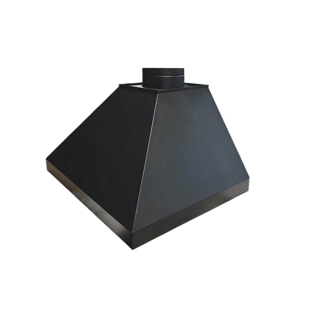 kit coifa de cozinha ou churrasqueira 80cm x 60cm com exaustor