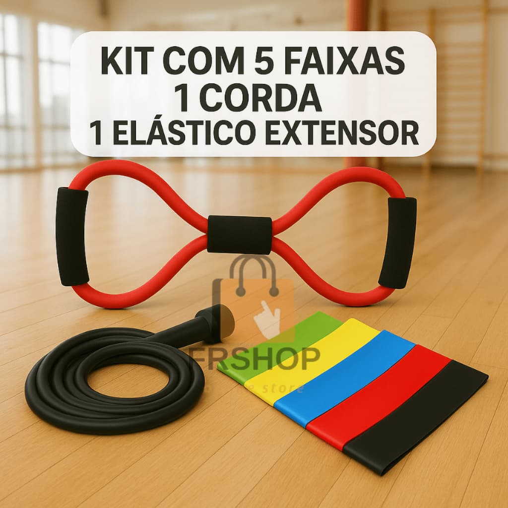5 Faixas Elástica Mini Band Para Exercício Elastico Extensor Ginastica Fisioterapia