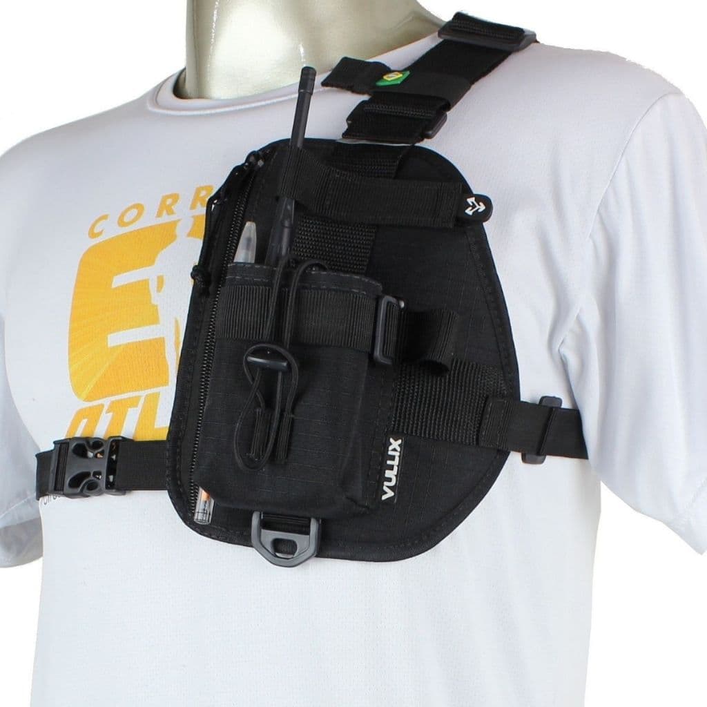 Vullix Suporte Porta Rádio Comunicador HT Bolso Porta Smartphone