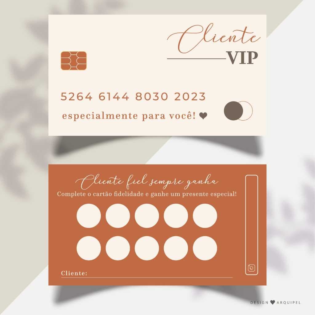 Cartão Fidelidade Cliente Vip de Adesivos Para Sua Loja 9x5cm