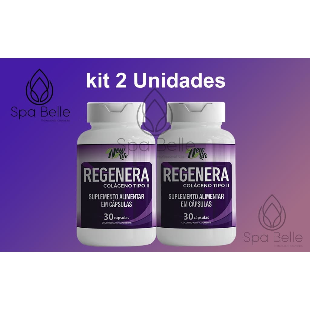 Kit 2 und. Regenera Original 30 cápsulas - Colágeno tipo 2 (New Life)