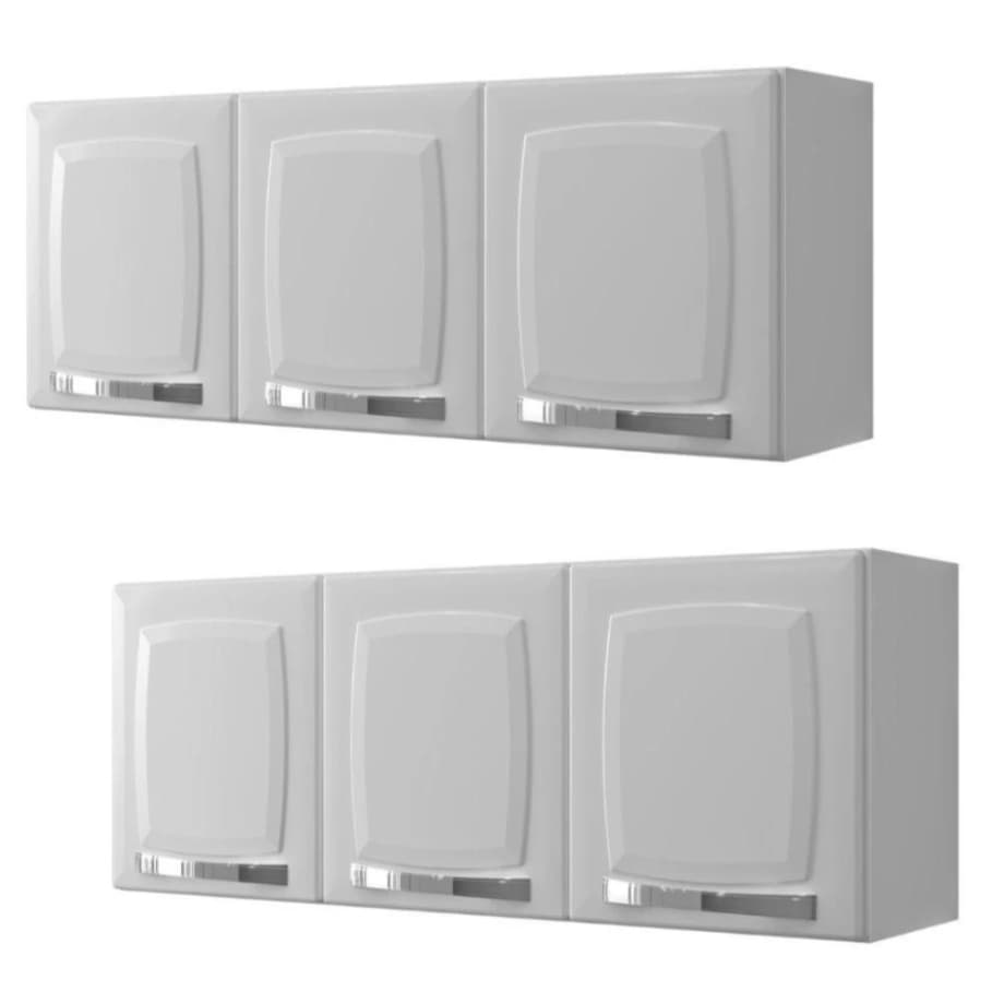 Kit 2 Armário Aéreo Itatiaia Aço Rose 105cm – Cozinha, Lavanderia ou Escritório