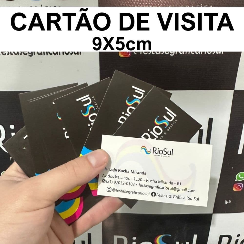 Cartão de Visita COUCHÊ 250gr - 1000 unidades - ARTE GRÁTIS - Frete Grátis - ENVIO RÁPIDO Frente e Verso