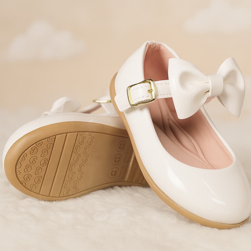 Sapatilha feminina verniz infantil de menina do 15 ao 34direto da fabrica Laço Correia