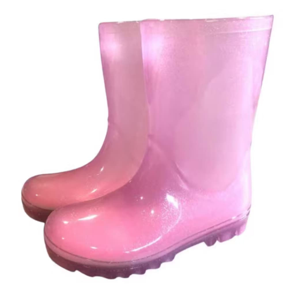 Galocha Varias Cores Menino e Menina de Chuva Lisa Cano Alto 17CM Confortável Impermeável .