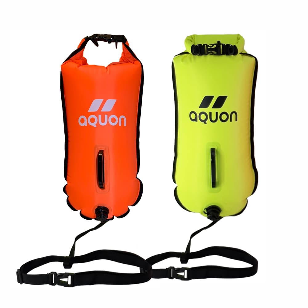 Boia de Sinalização 28L Com Bolso Estanque Para Águas Abertas Segurança E Sinalizar DRY BAG Saco Estanque Impermeável