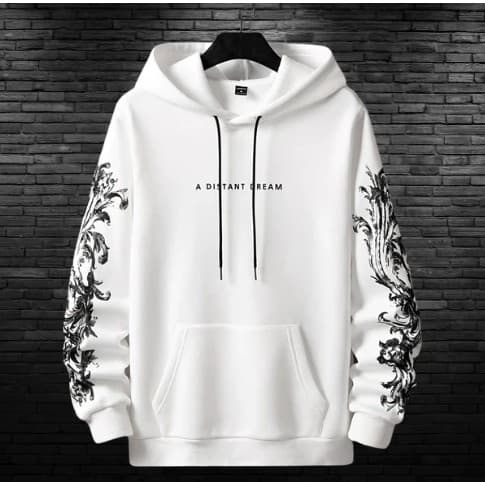 Moletom Fechado Estampado Capuz Agasalho Moda Streetwear Blusa A Distant Dream Manga Longa Flanelado