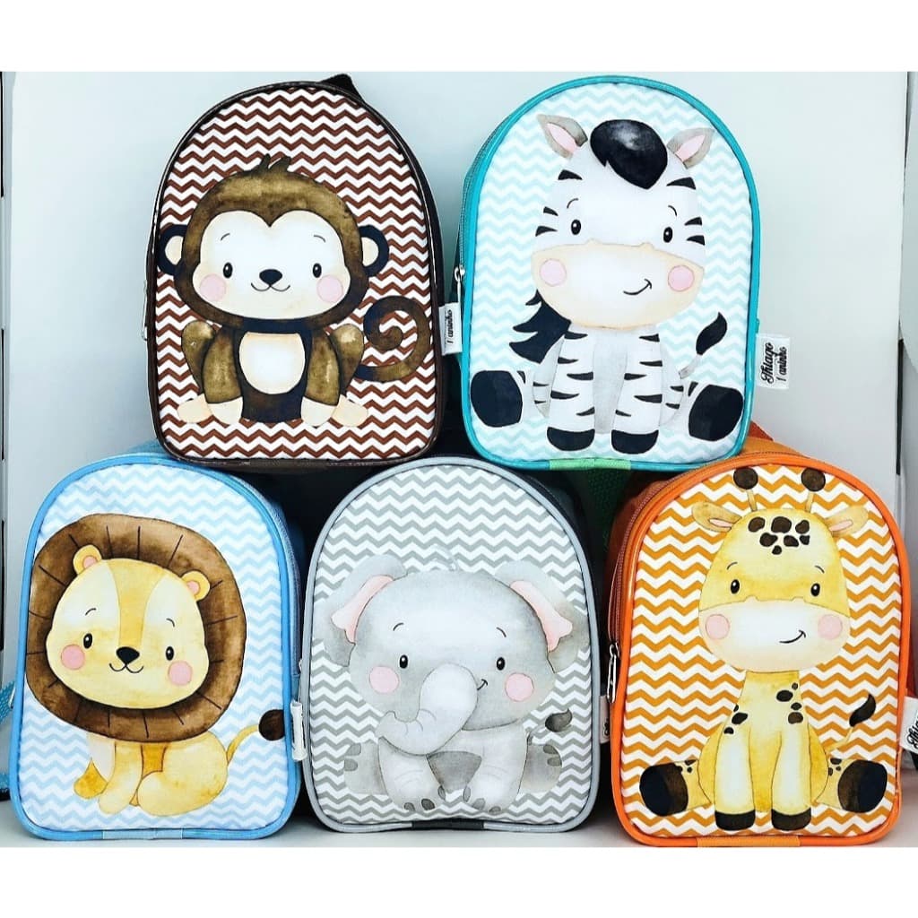 Promoção! 15 Mochilinhas Safari Personalizadas,  festa animais, lembrancinha de aniversário, realizamos diversos temas.