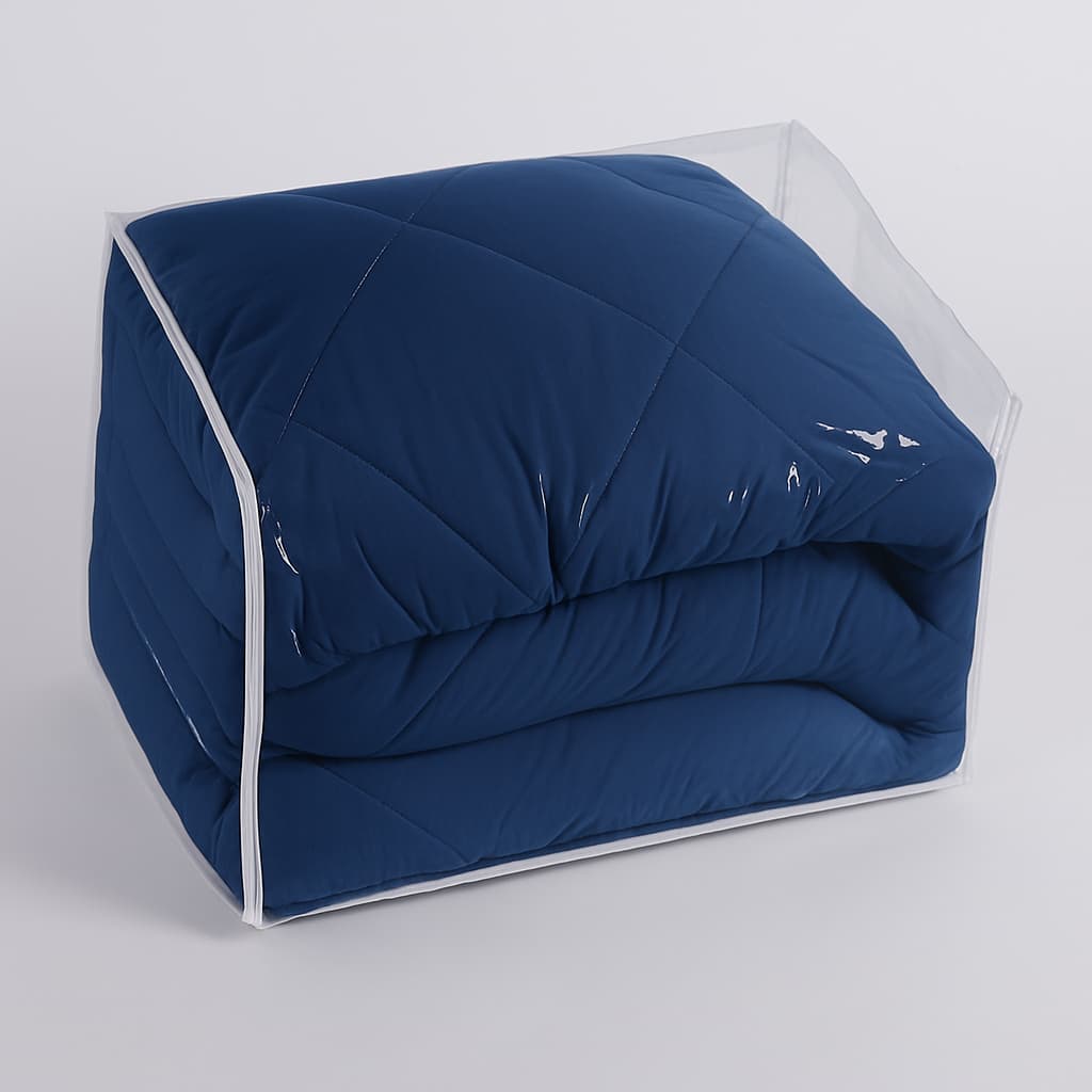 Kit 10 Saco Organizador para Guardar Edredom Casal Cobertor em PVC com zíper