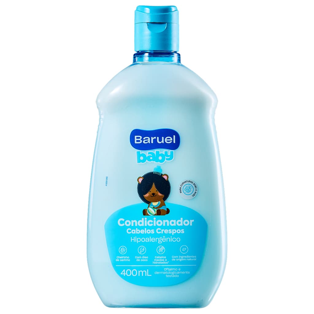 Condicionador Infantil Baruel Baby Cabelos Crespos Com 400ml