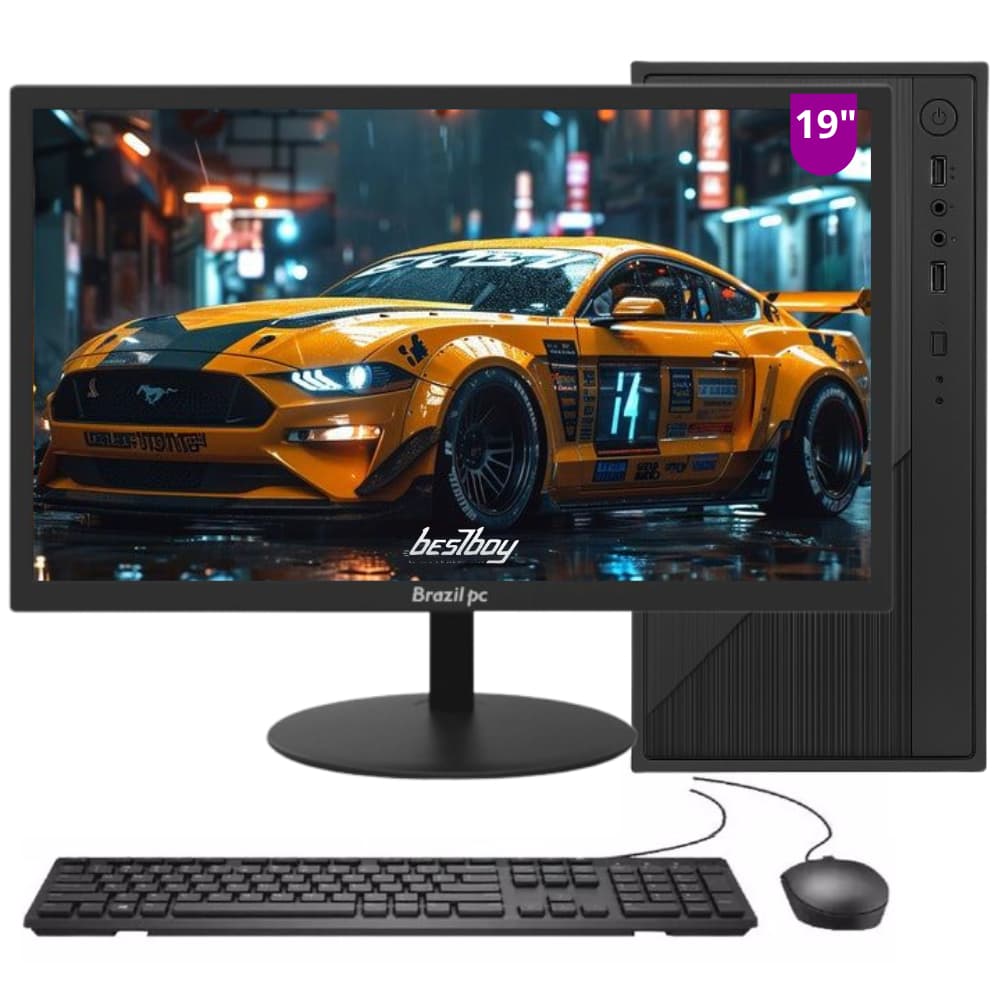 Computador Completo BestBoy Intel I5 8gb Ssd 240gb Monitor Led 19" Windows 10 Trial - BESTBOY