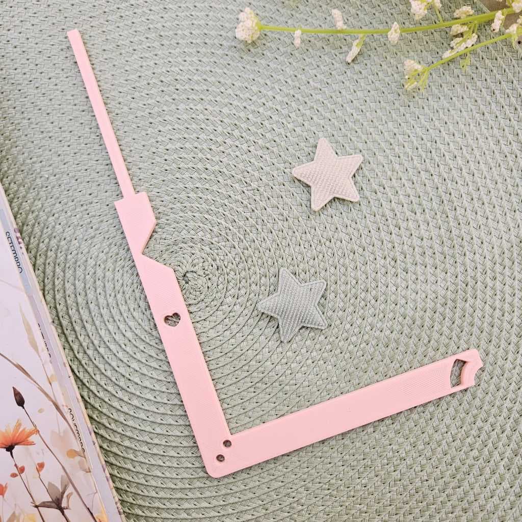 Gabarito 5 em 1 para Encadernação e Cartonagem – PLA Não Gruda no Adesivo