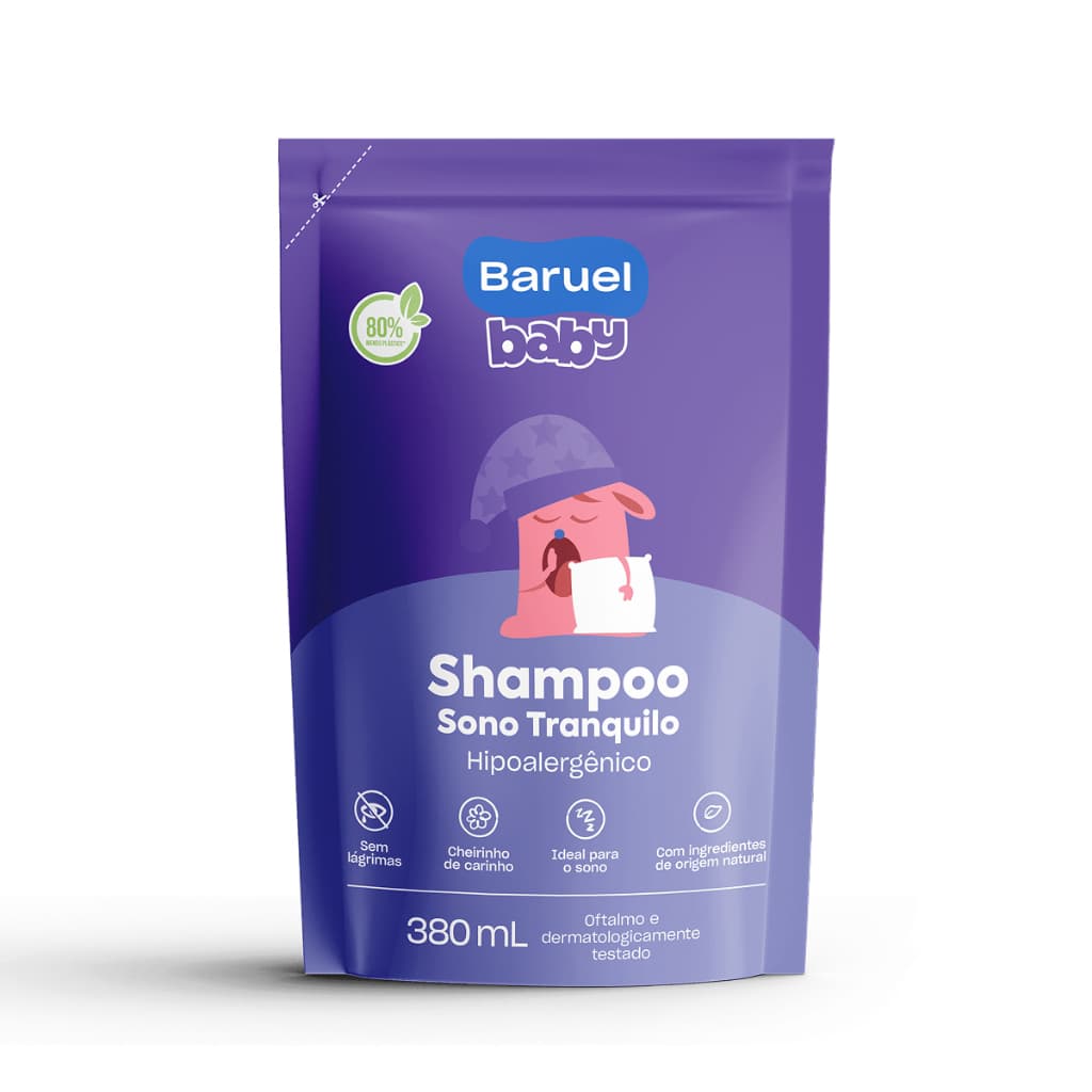 Shampoo Sono Tranquilo Refil Baruel Baby 380ml
