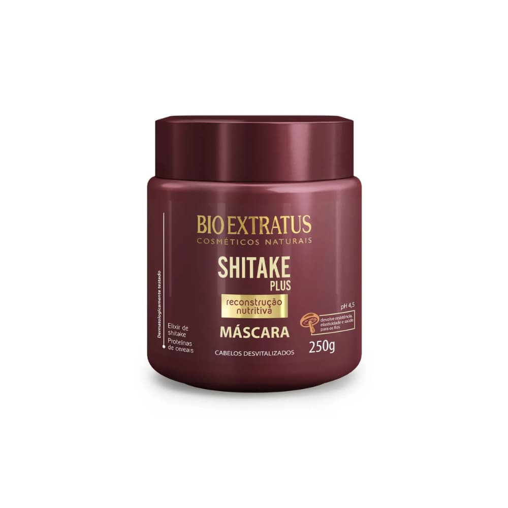 Máscara Shitake Plus Bio Extratus Reconstrução Nutritiva 250g