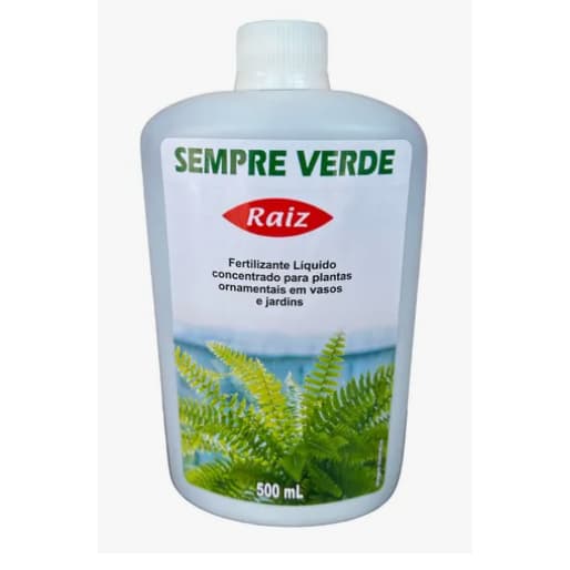 Adubo Sempre Verde Raiz 500ml Fertilizante Líquido Rende 100 Litros