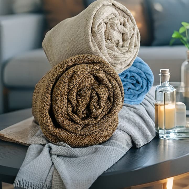 Manta 3,00M x 1,80M Sofá Casal King Algodão Protetora Decorativa Colcha Coberta Premium