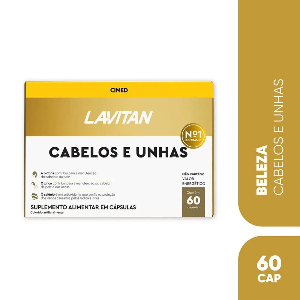 Lavitan Hair Cabelos E Unhas Cimed com 60 capsulas