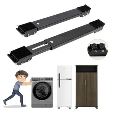 Base Com Rodinha Ajustável Para Máquina Geladeira Lava-Louças Fogão - OFICIAL SHUSHU SHOP