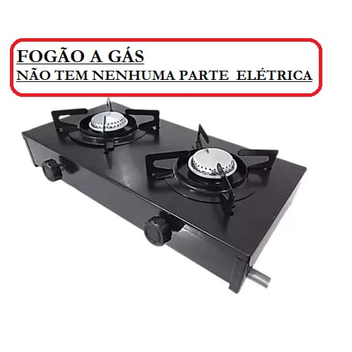 Fogão a gás 2 Bocas CHAMAFIL CAMPING de mesa caminhoneiro