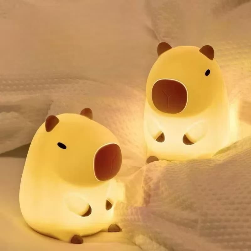 Luminária Capybara PLA Sleep Night Light  Luz Nocturna