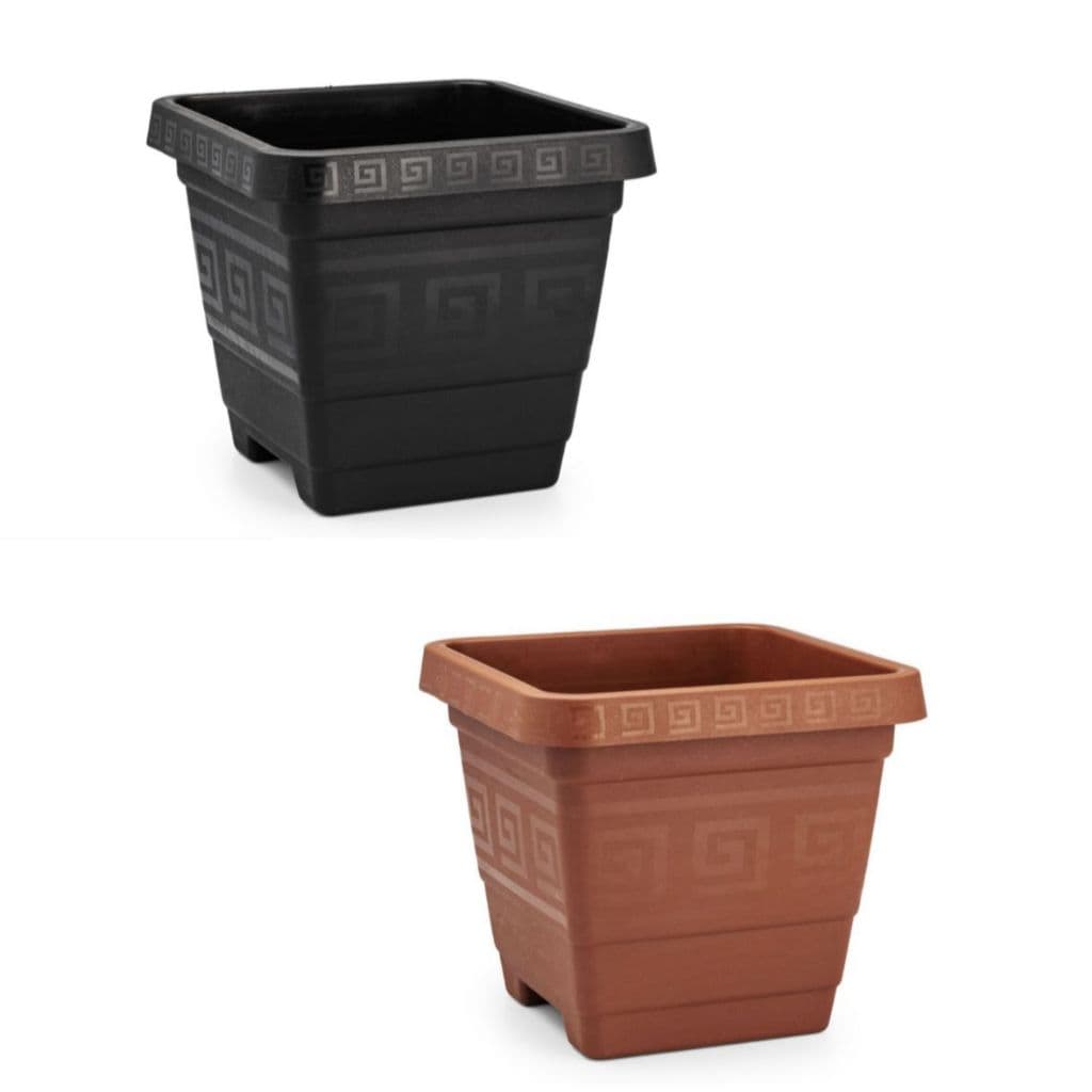 Kit 5 Vasos Plásticos Quadrados 18 Litros