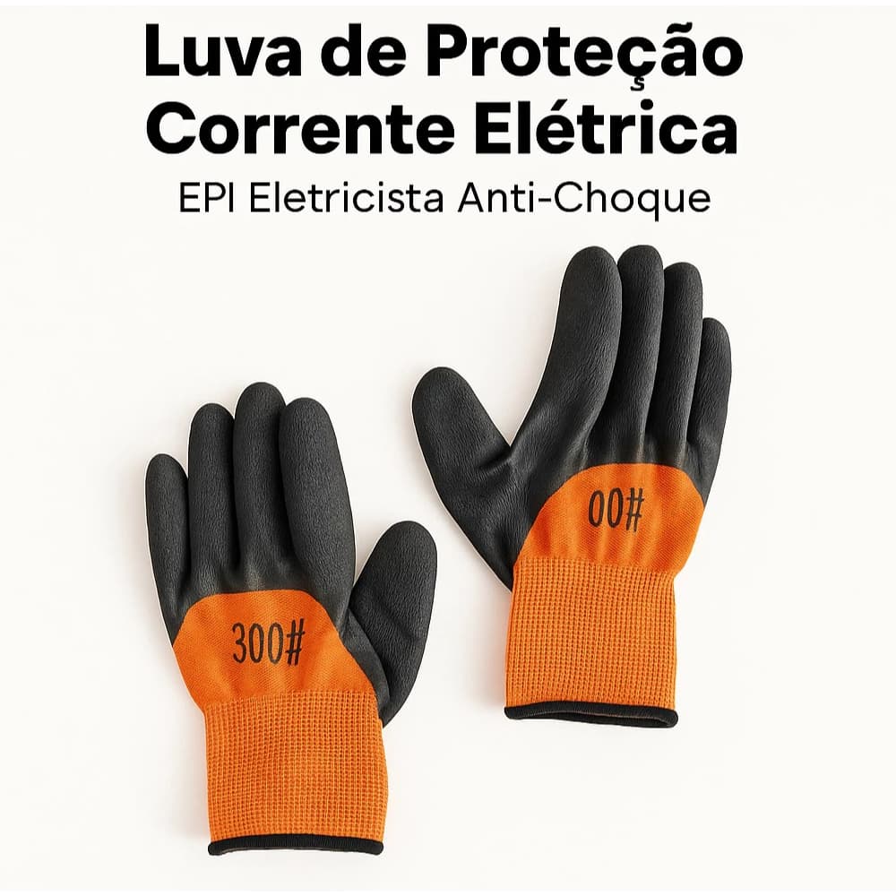 Luva de proteção corrente elétrica EPI eletricista anti choque