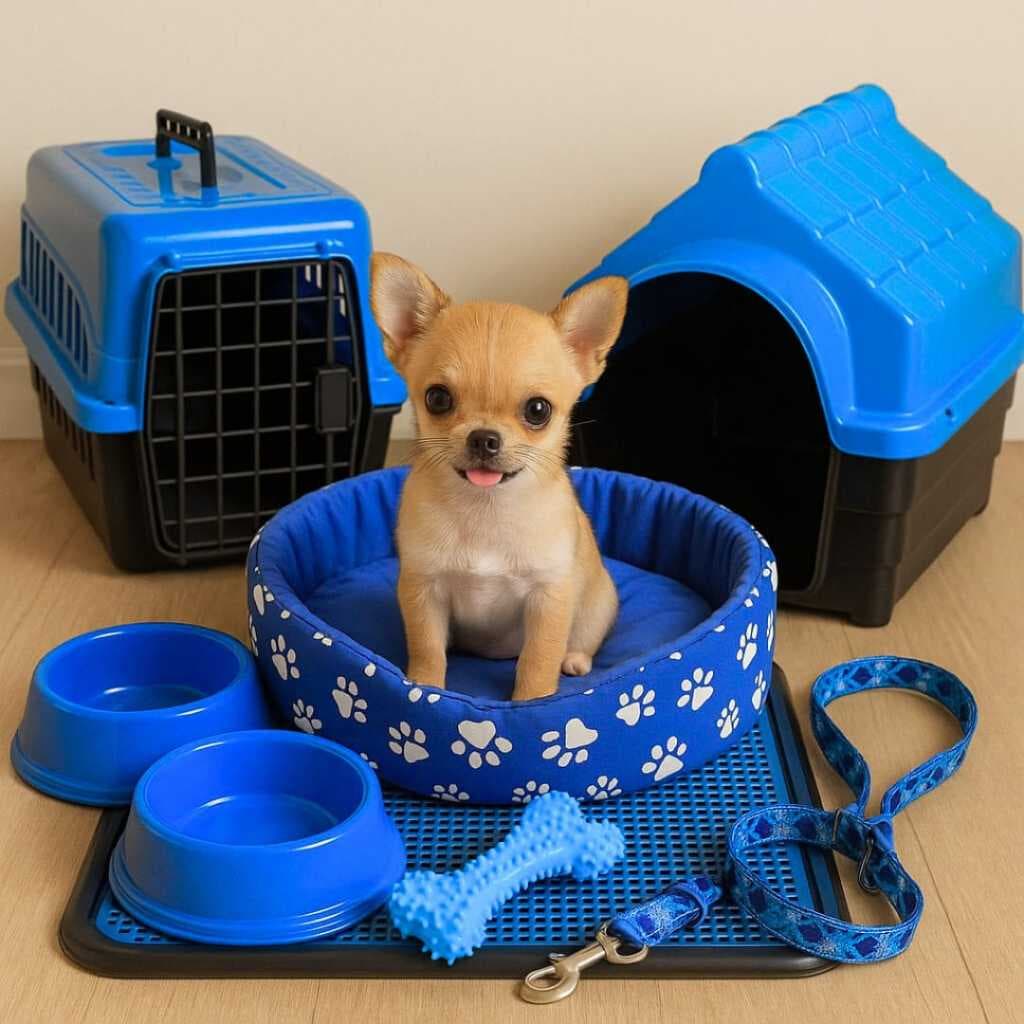 Kit Para Cachorro Completo N2 Transporte Casa Cama Pet Pequeno