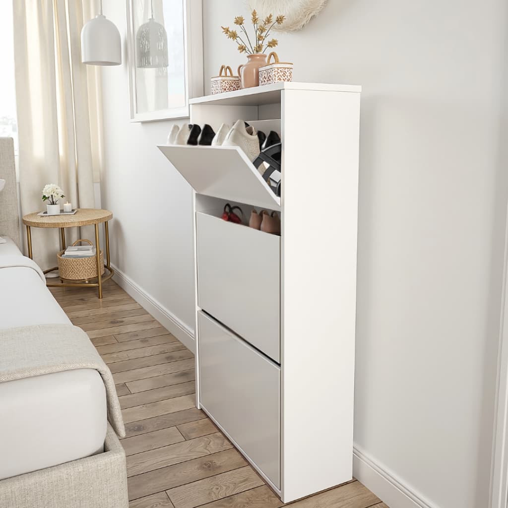 Sapateira com 3 Portas Guarda Calçados Organizador Multiuso