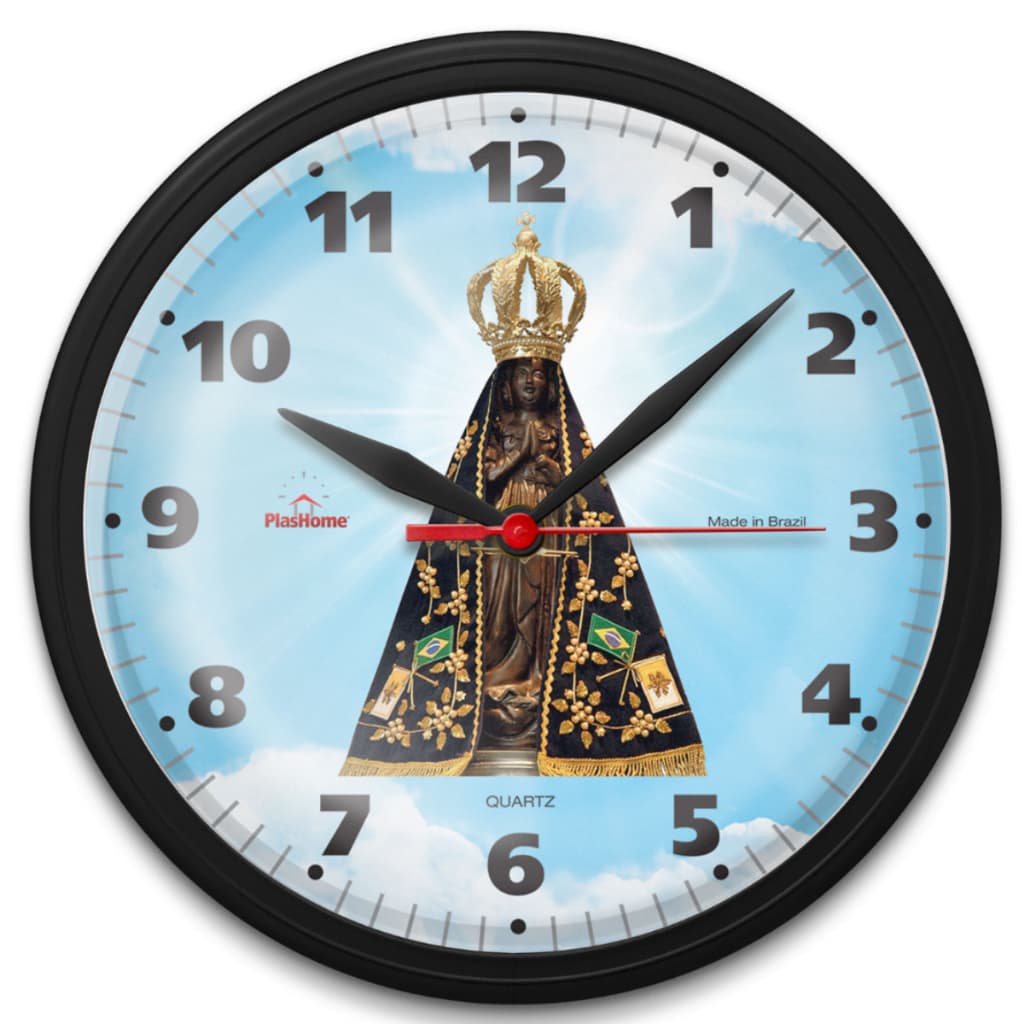 Relógio de Parede Tema Religioso Jesus Cristo no Monte  Nossa Basílica de Senhora Aparecida Salmos Filipenses Santa Ceia