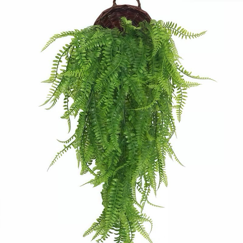 Folha de Samambaia Artificial 80cm Pendurada Verde Artificial