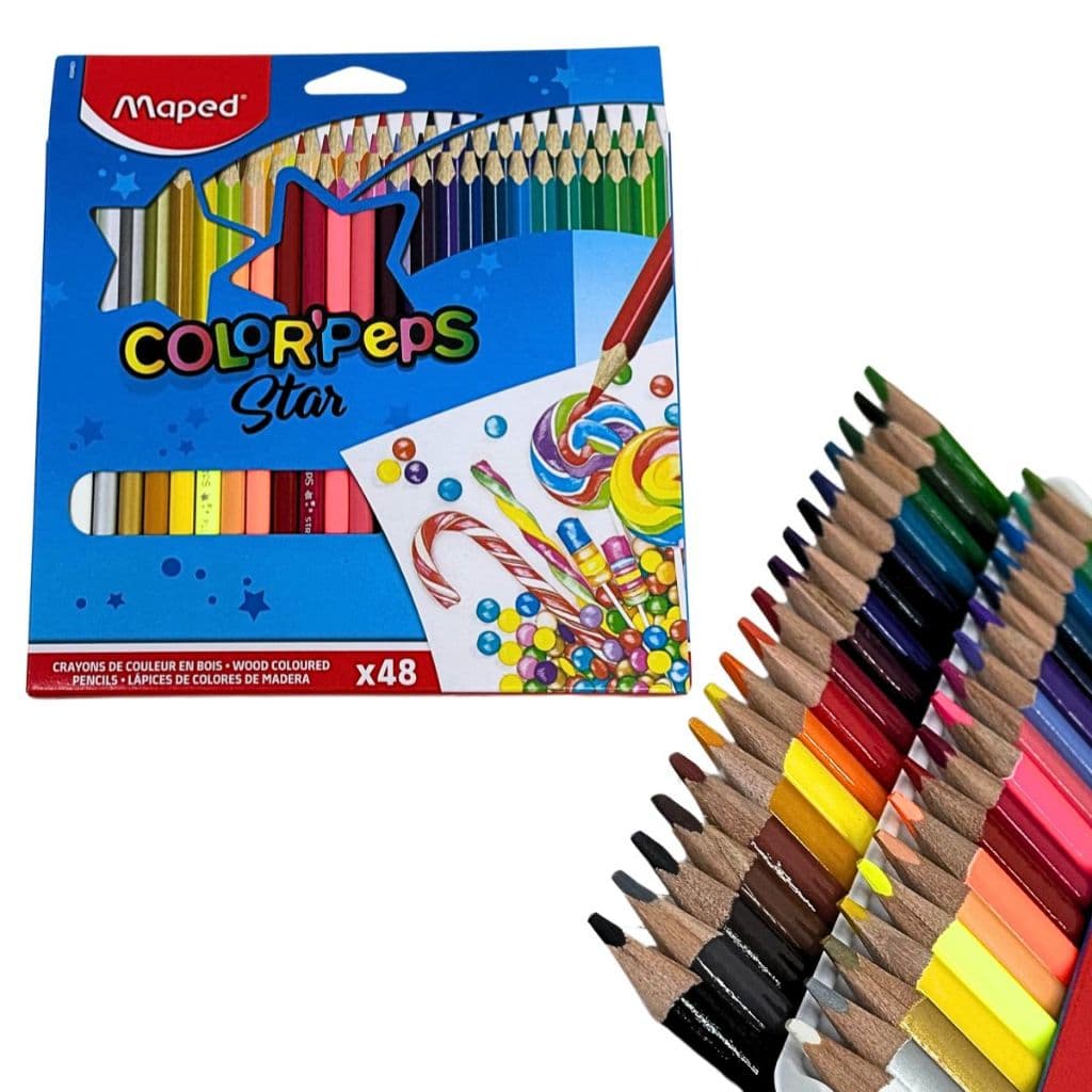 Lapis de Cor Triangular Star Color Peps 48 Cores - Maped