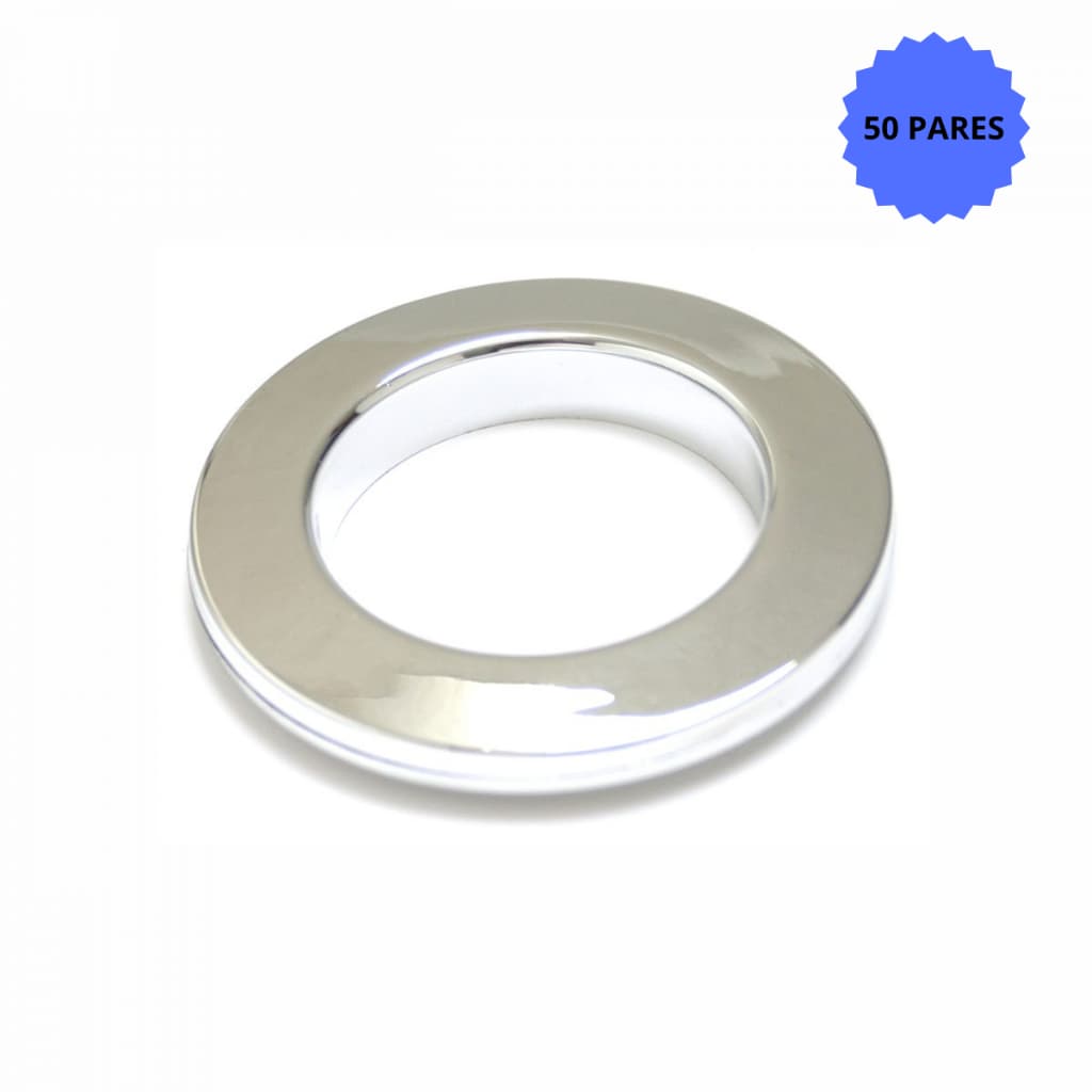 Kit 50 Unidades/pares Ilhós Cortinas Redondo 28 mm Varias Cores