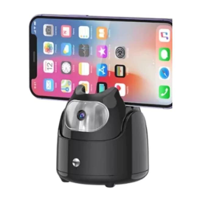 Bastão de Selfie Inteligente com Rastreamento Facial 360° -  Q5  - Altomex (Cor: Preto)