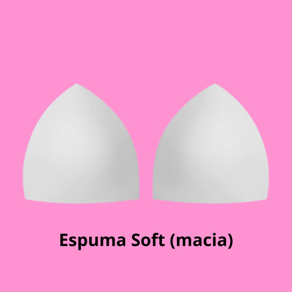 04 pares de Bojo Triângulo Removível com espuma soft