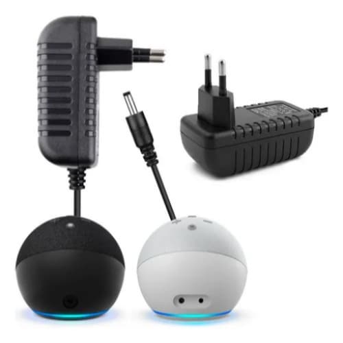 Fonte Carregador Alexa Echo Dot 3 E 4 Geração 15 Watts Bivolt