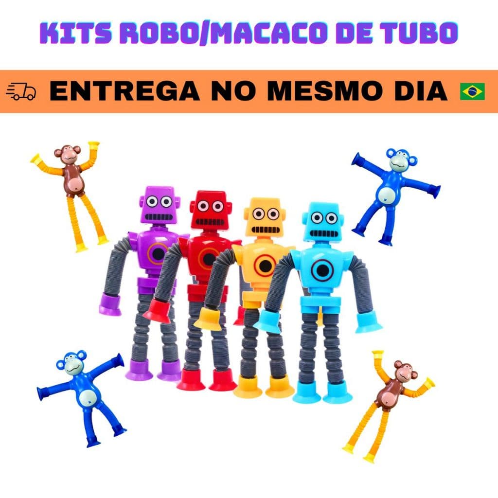 Kits de Robos Pop Tubo Led Com Ventosa