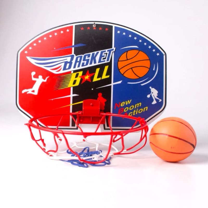 Cesta de Basquete Infantil-Mini Cesta Basquete p/ Crianças–Mini tabela de basquete infantil com bola,completo brinquedo