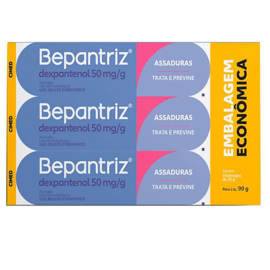 Kit 3 Bepantriz Dupla Proteção - 30g - Cimed