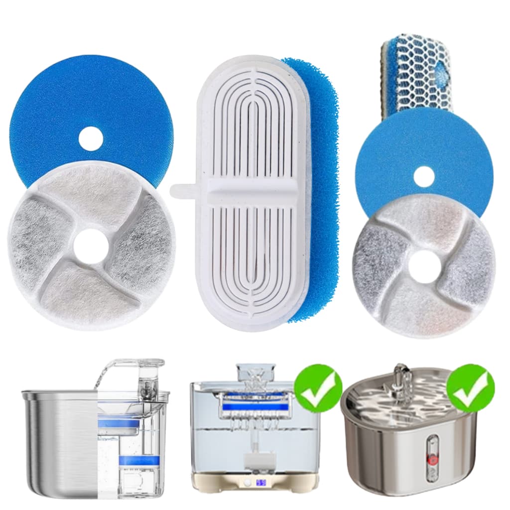 Refil Filtro de fonte de água para Animais de Estimação Removíveis Reutilizável de Carbono bebedouro