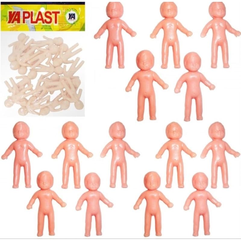 kit 100 bonecas peladas para chá de bebê maquetes lembrancinha